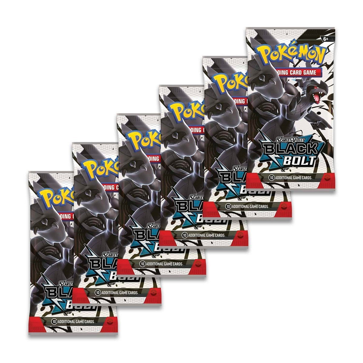 Pokemon TCG: Black Bolt Booster Bundle (6 Packs)