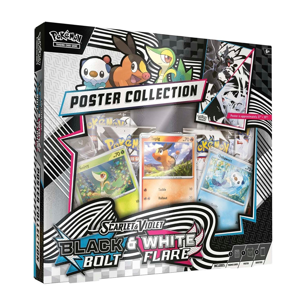 Pokemon TCG: Black Bolt & White Flare Unova Poster Collection